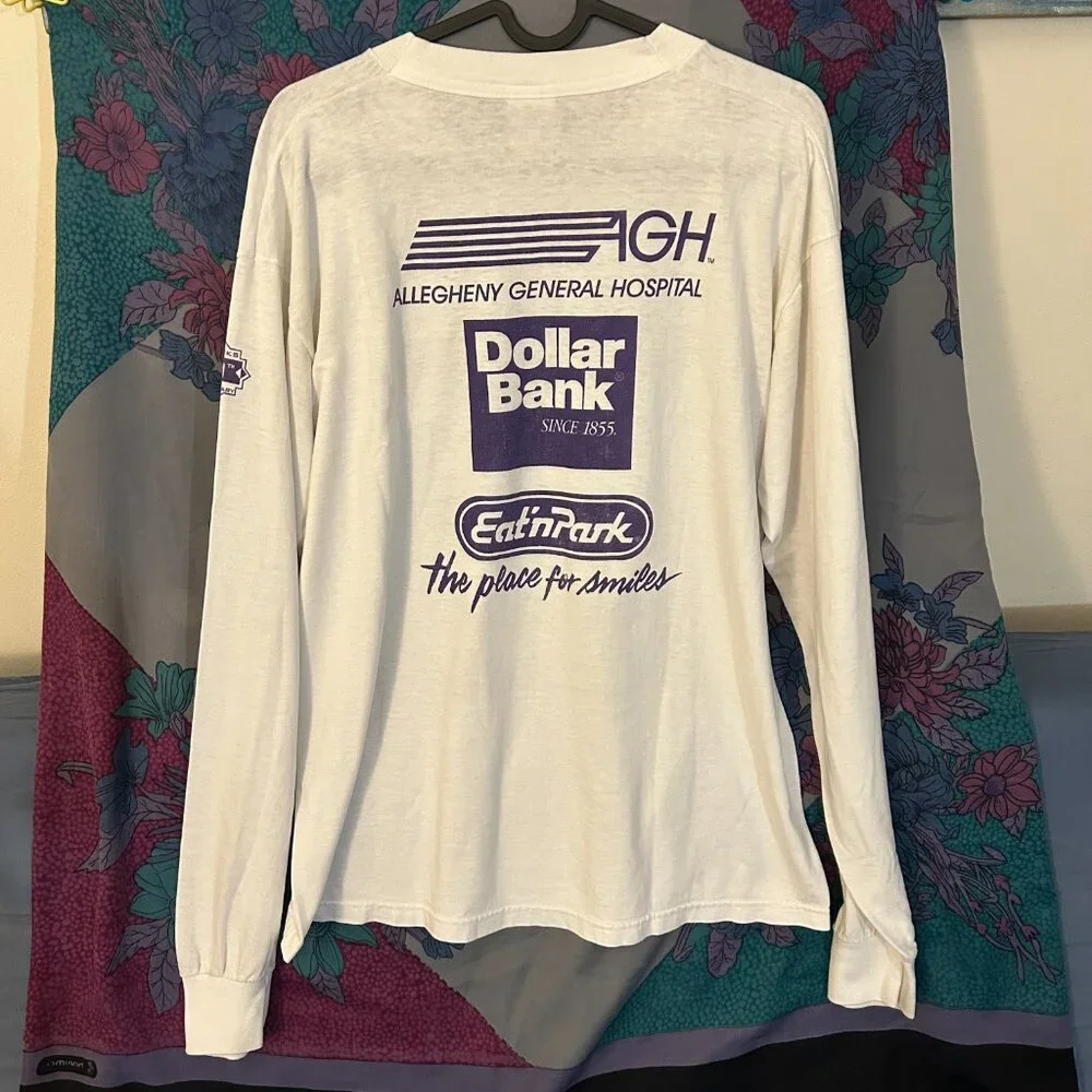 Vintage graphic long sleeves white large - Picture 5 of 5